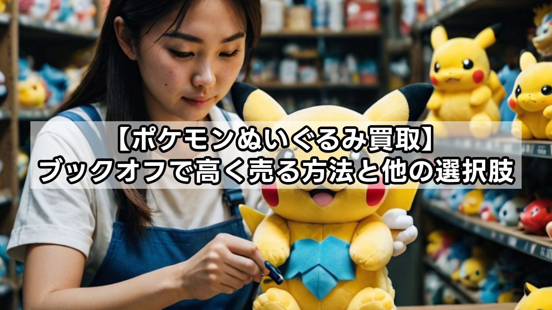 【ポケモンぬいぐるみ買取】ブックオフで高く売る方法と他の選択肢