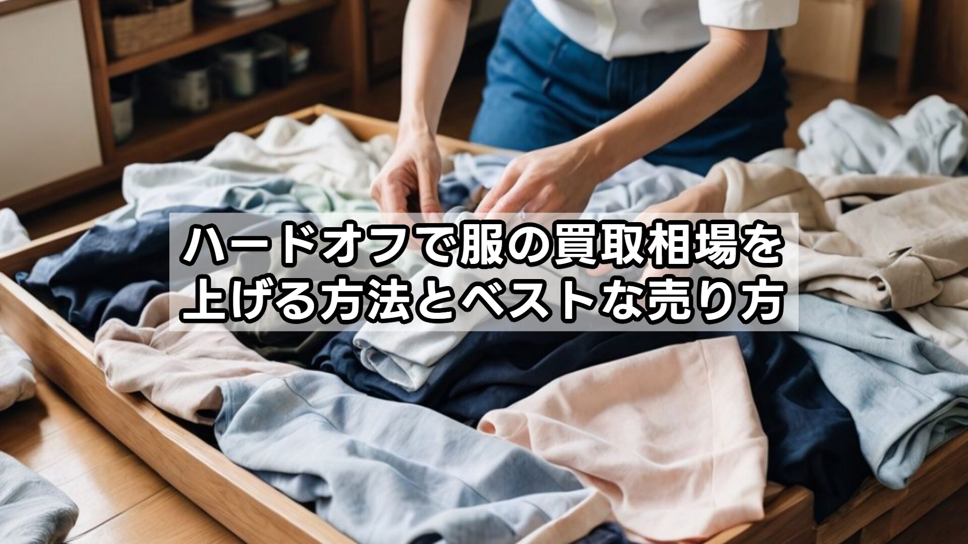 ハードオフで服の買取相場を上げる方法とベストな売り方