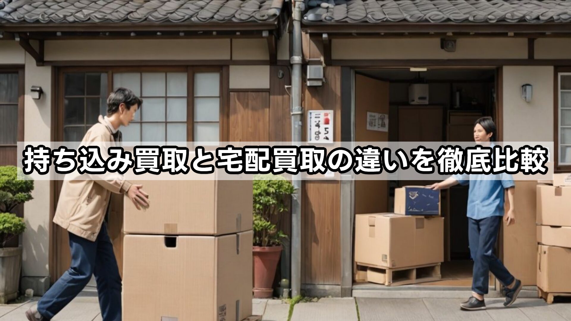 持ち込み買取と宅配買取の違いを徹底比較