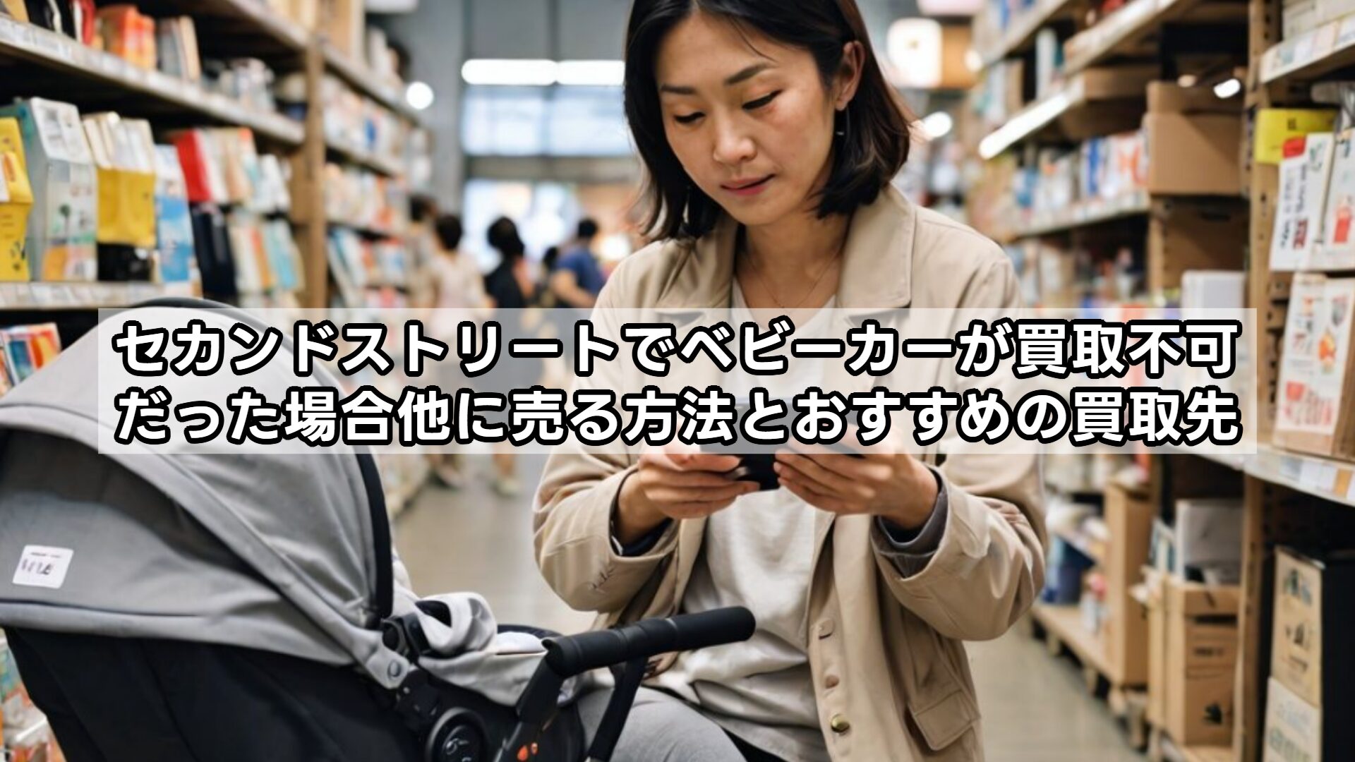 セカンドストリートでベビーカーが買取不可だった場合、他に売る方法とおすすめの買取先