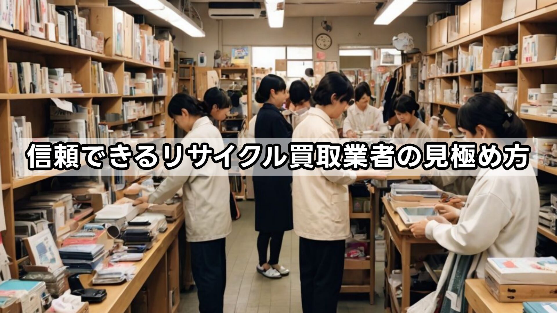 信頼できるリサイクル買取業者の見極め方