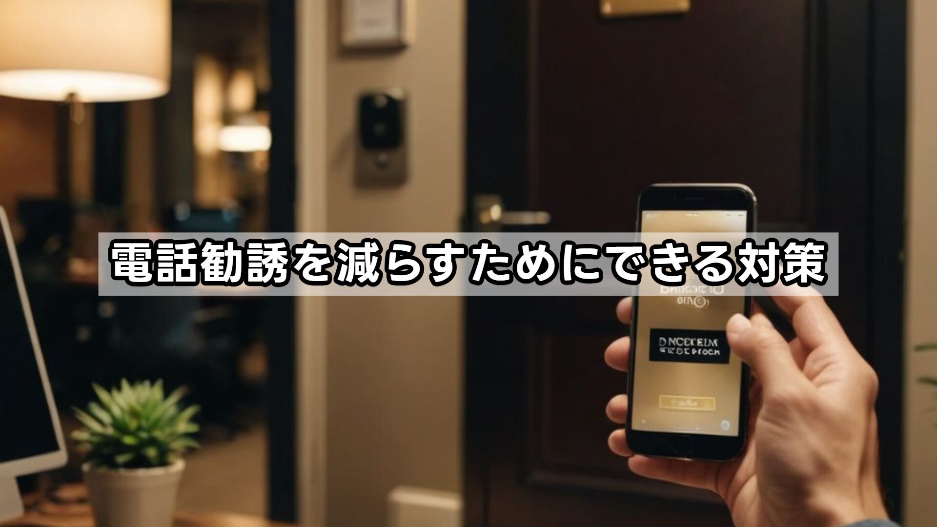 電話勧誘を減らすためにできる対策