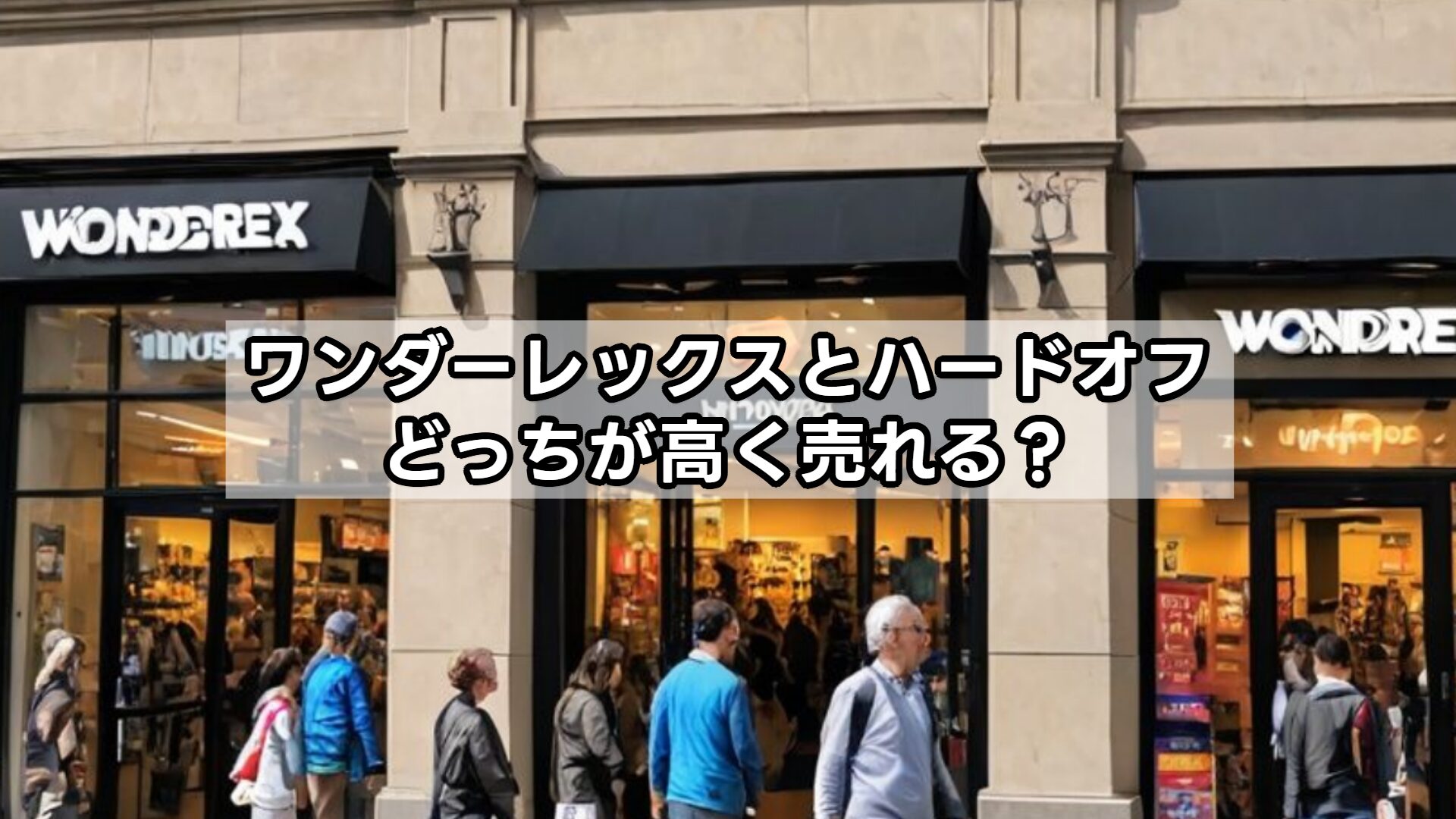 ワンダーレックスとハードオフどっちが高く売れる？