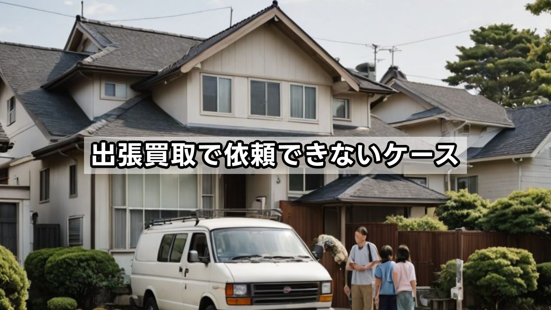 出張買取で依頼できないケース