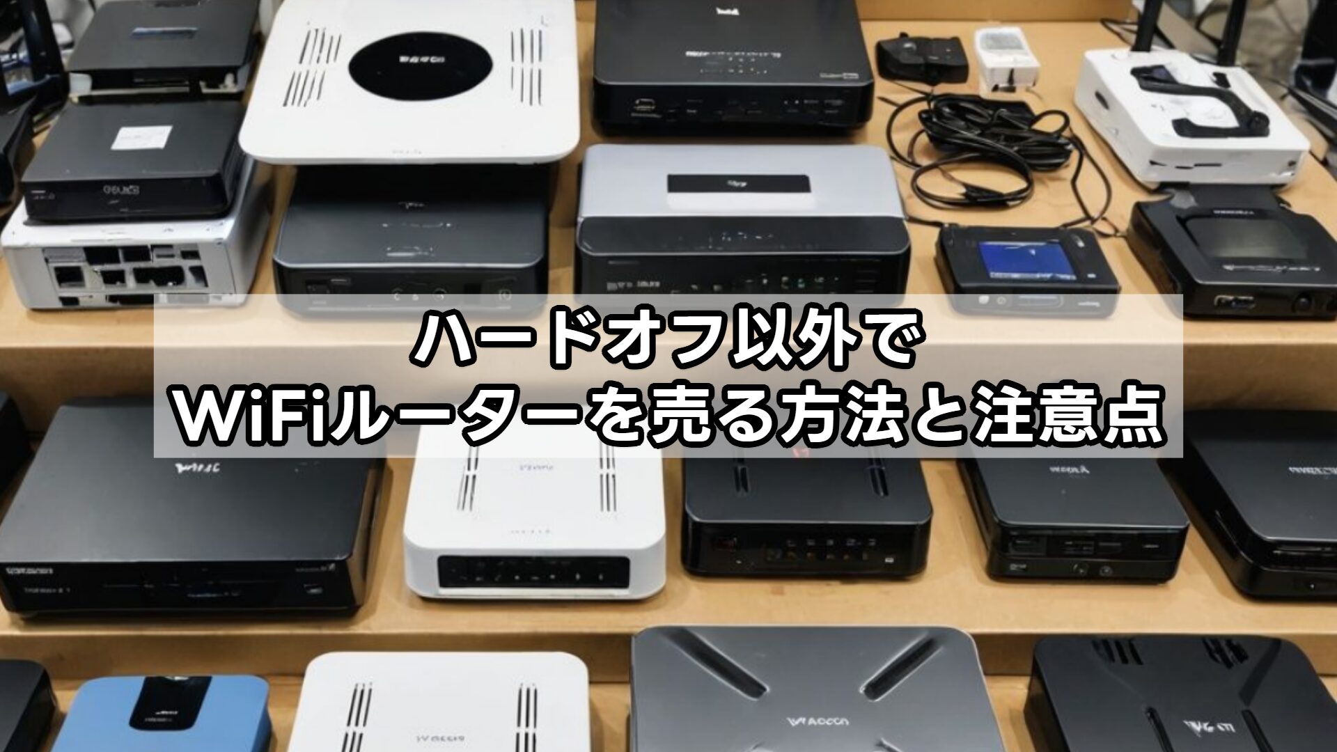 ハードオフ以外でWiFiルーターを売る方法と注意点
