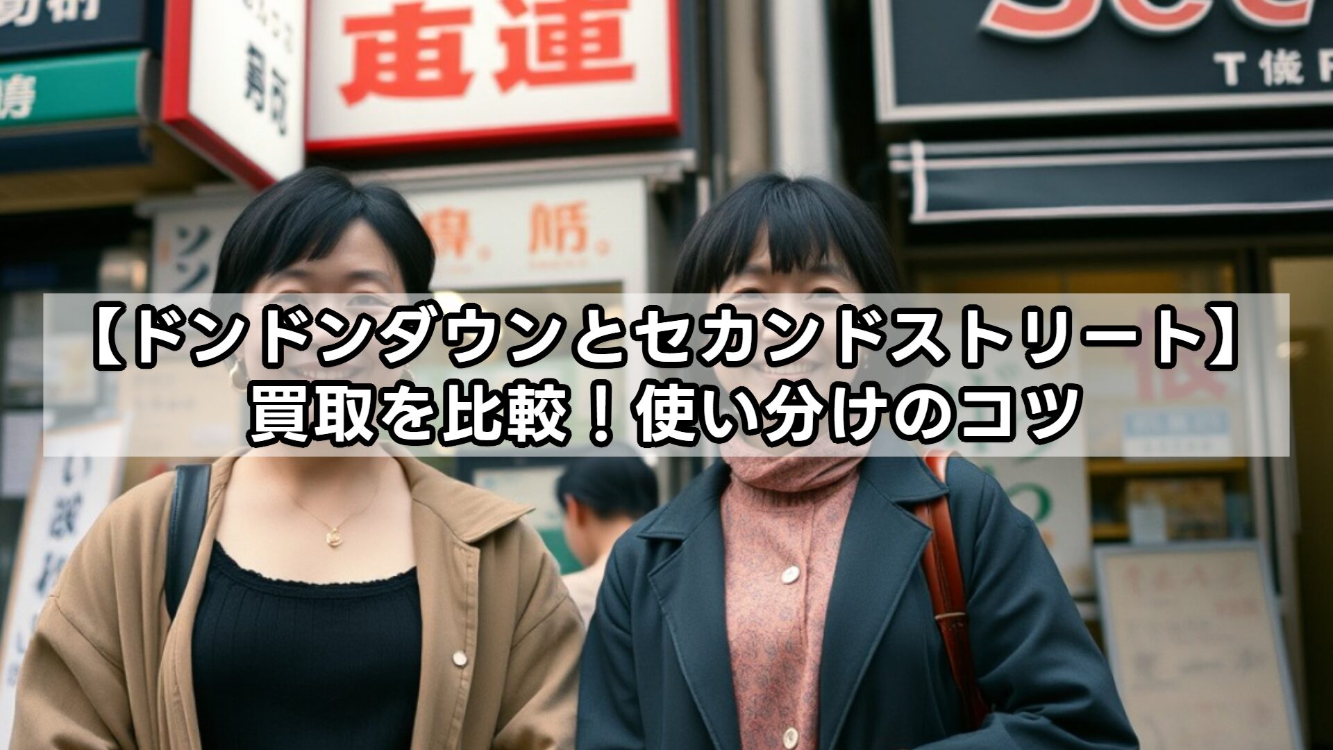 【ドンドンダウンとセカンドストリート】買取を比較！使い分けのコツ