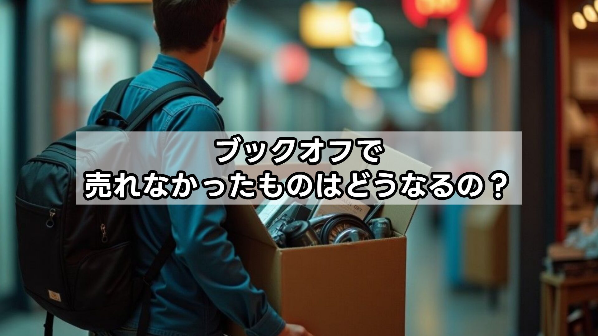 ブックオフで売れなかったものはどうなるの？