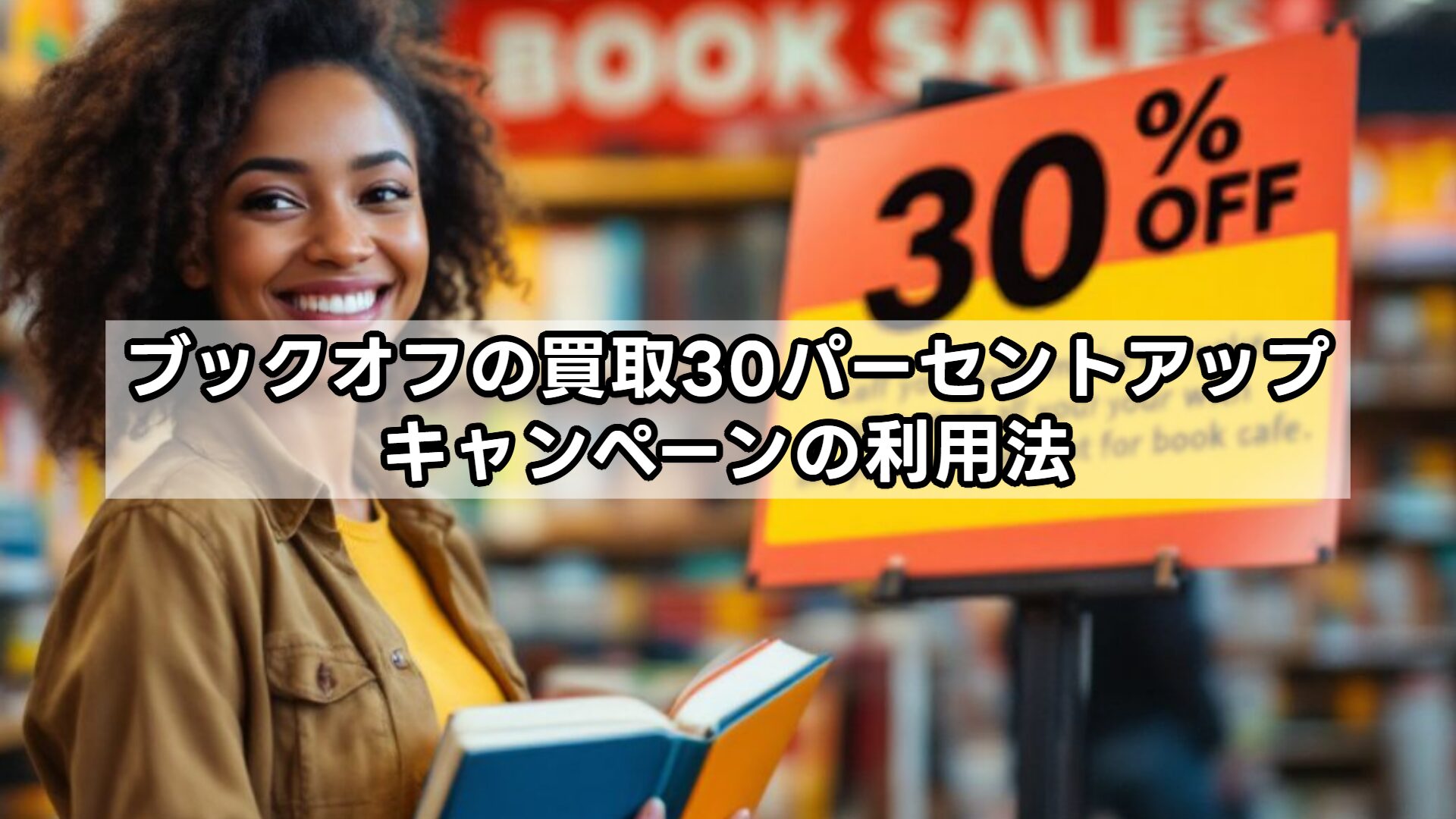 ブックオフの買取30パーセントアップキャンペーンの利用法