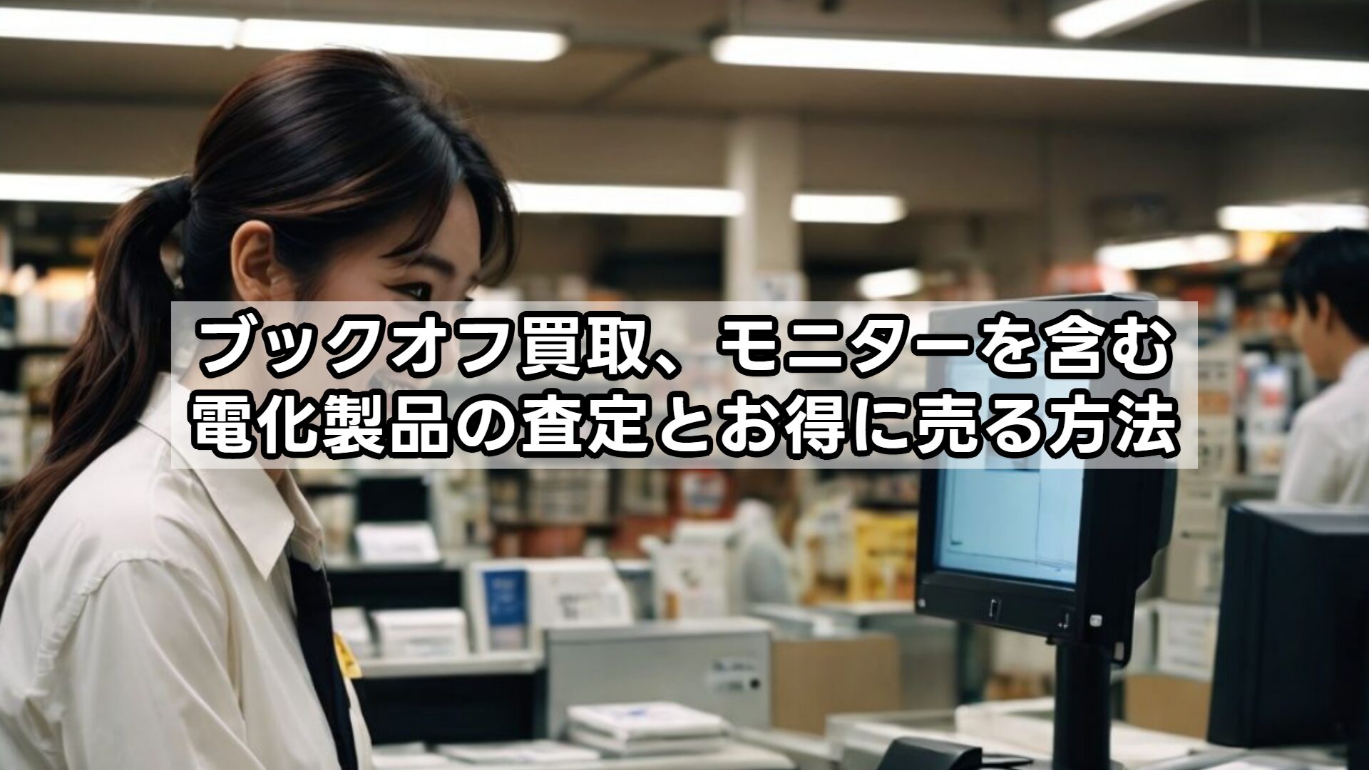ブックオフ買取、モニターを含む電化製品の査定とお得に売る方法