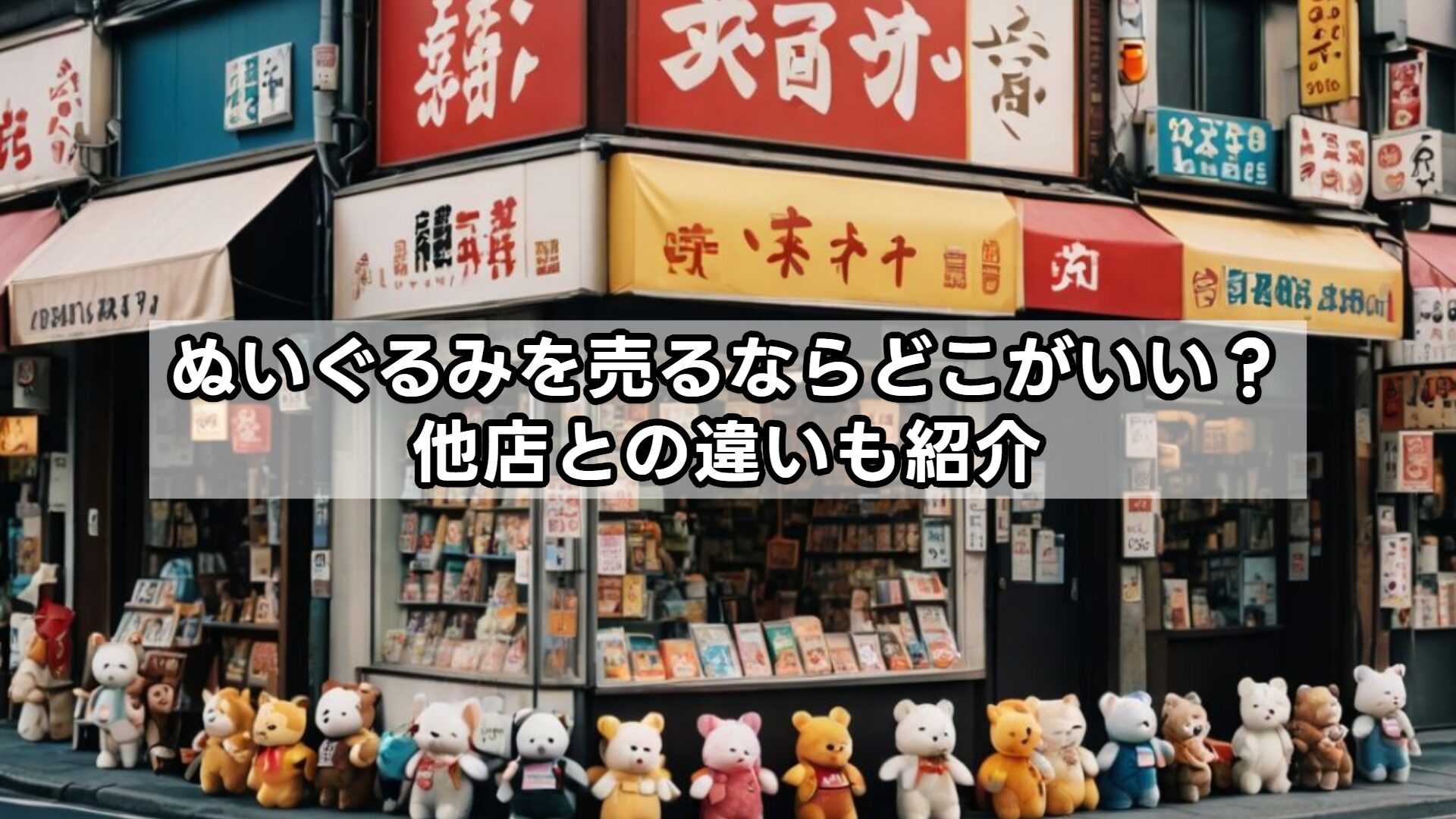 ぬいぐるみを売るならどこがいい？他店との違いも紹介