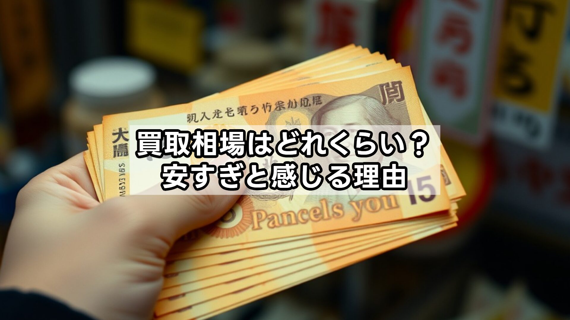 買取相場はどれくらい？安すぎと感じる理由