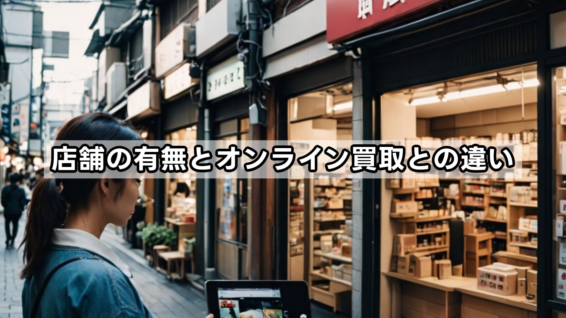 店舗の有無とオンライン買取との違い