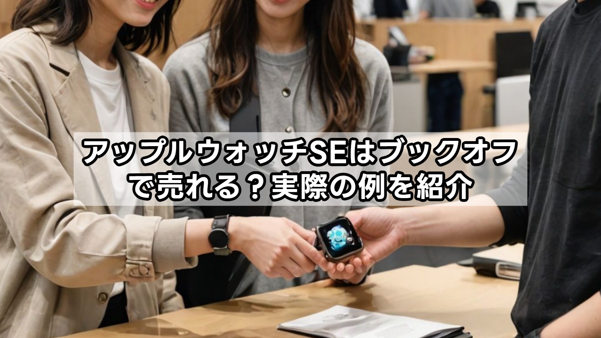 アップルウォッチSEはブックオフで売れる？実際の例を紹介