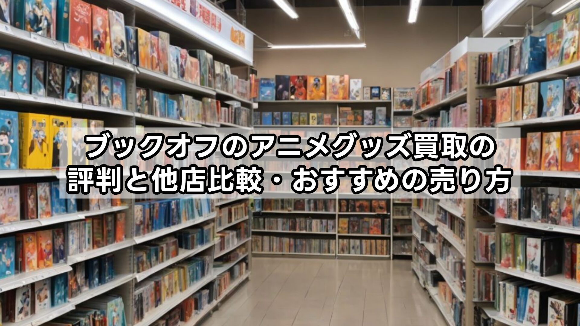 ブックオフのアニメグッズ買取の評判と他店比較・おすすめの売り方