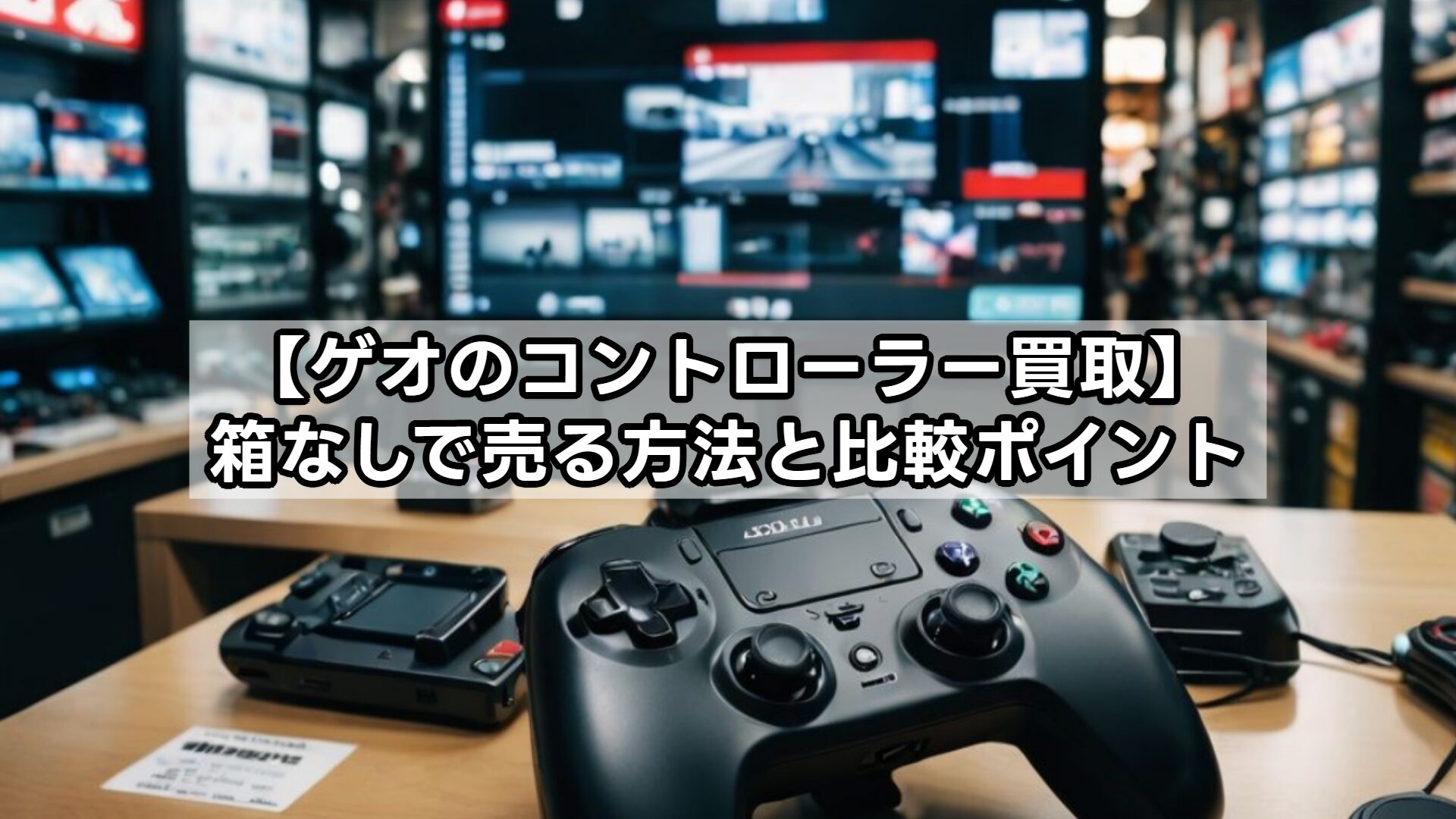 【ゲオのコントローラー買取】箱なしで売る方法と比較ポイント