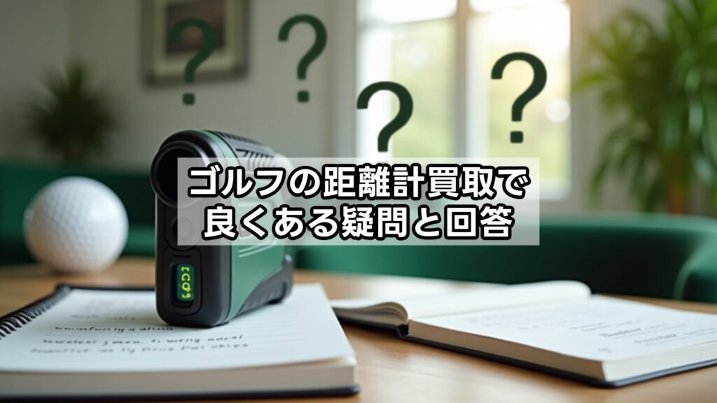 【ゴルフパートナーで距離計を売る前に】ゴルフの距離計買取で良くある疑問と回答まとめ