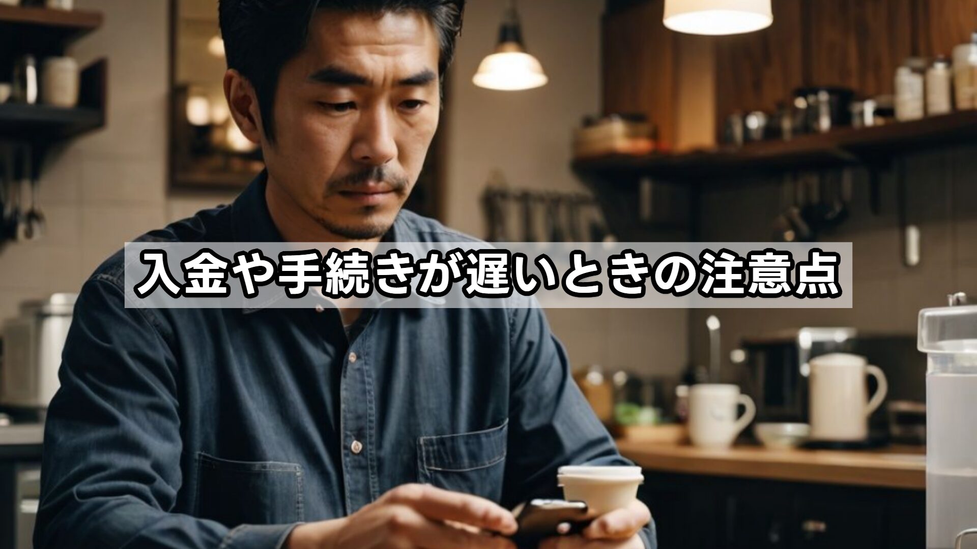 入金や手続きが遅いときの注意点