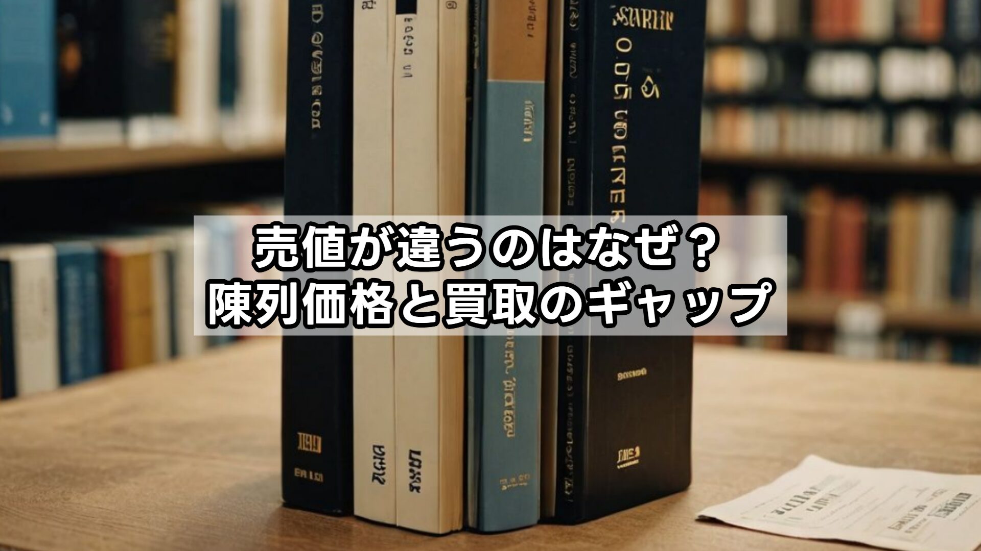 売値が違うのはなぜ？陳列価格と買取のギャップ