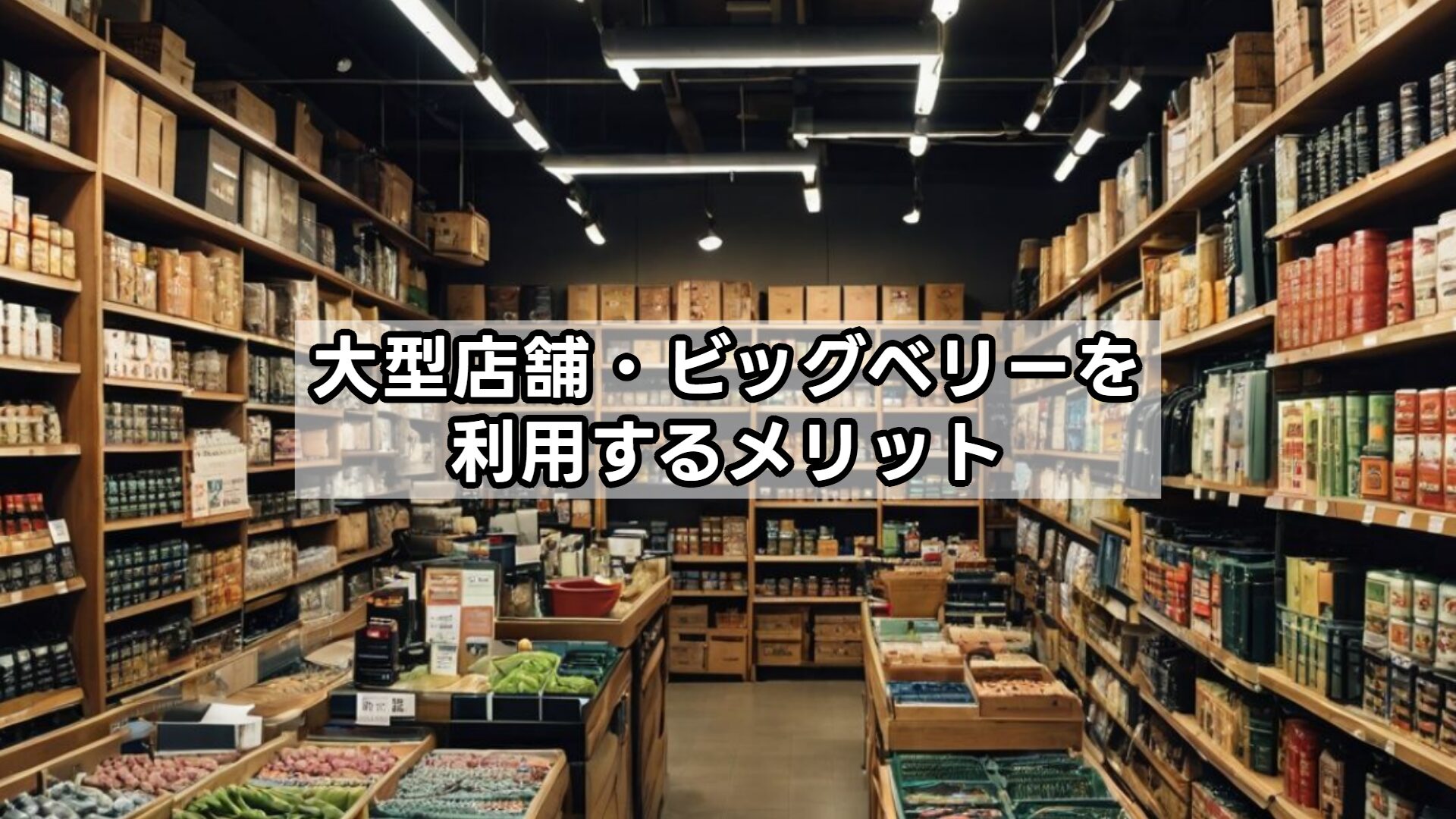 大型店舗・ビッグベリーを利用するメリット