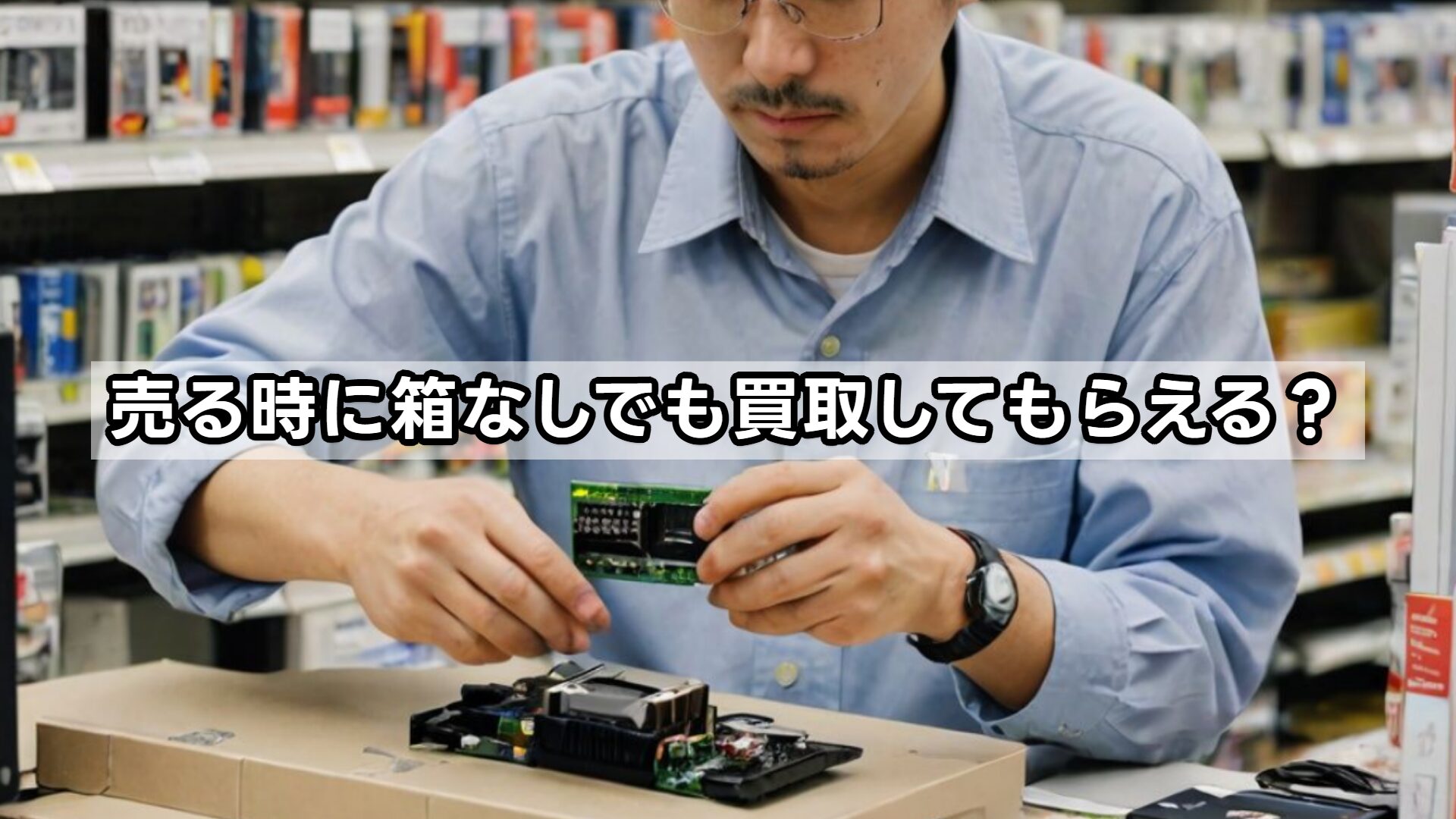 売る時に箱なしでも買取してもらえる？