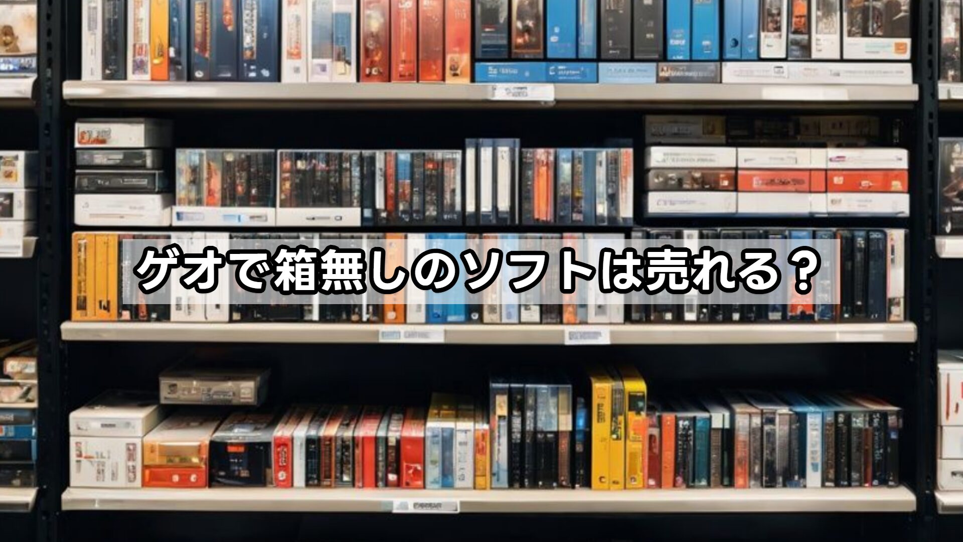 ゲオで箱無しのソフトは売れる？