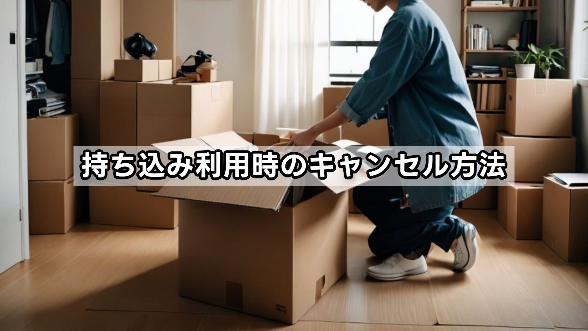 持ち込み利用時のキャンセル方法
