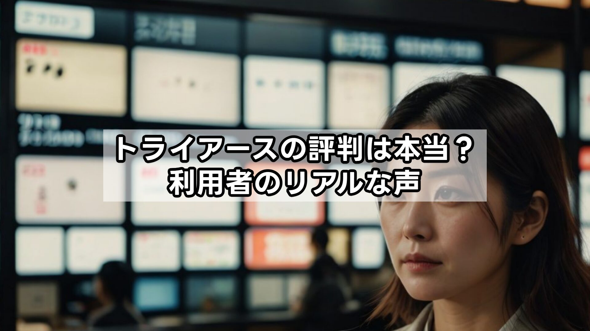 トライアースの評判は本当？利用者のリアルな声