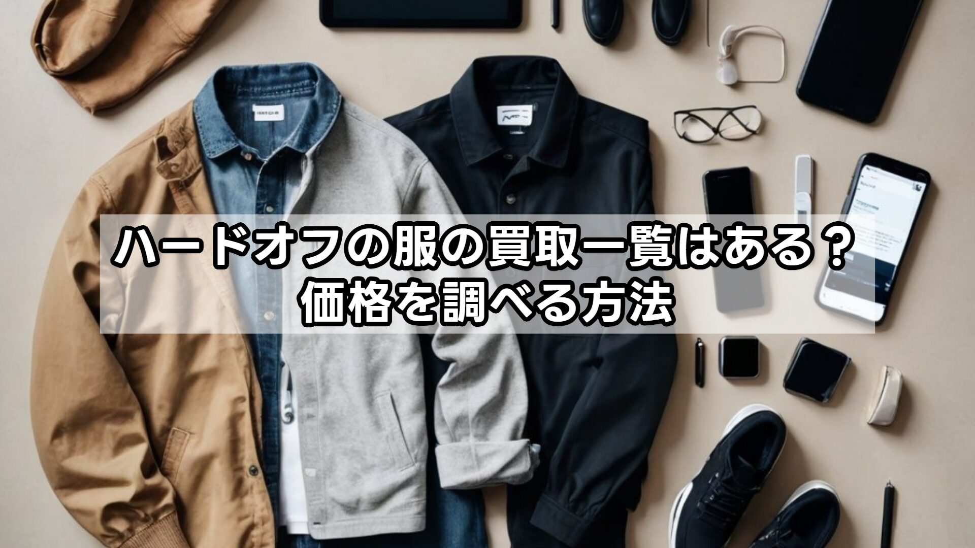 ハードオフの服の買取一覧はある？価格を調べる方法