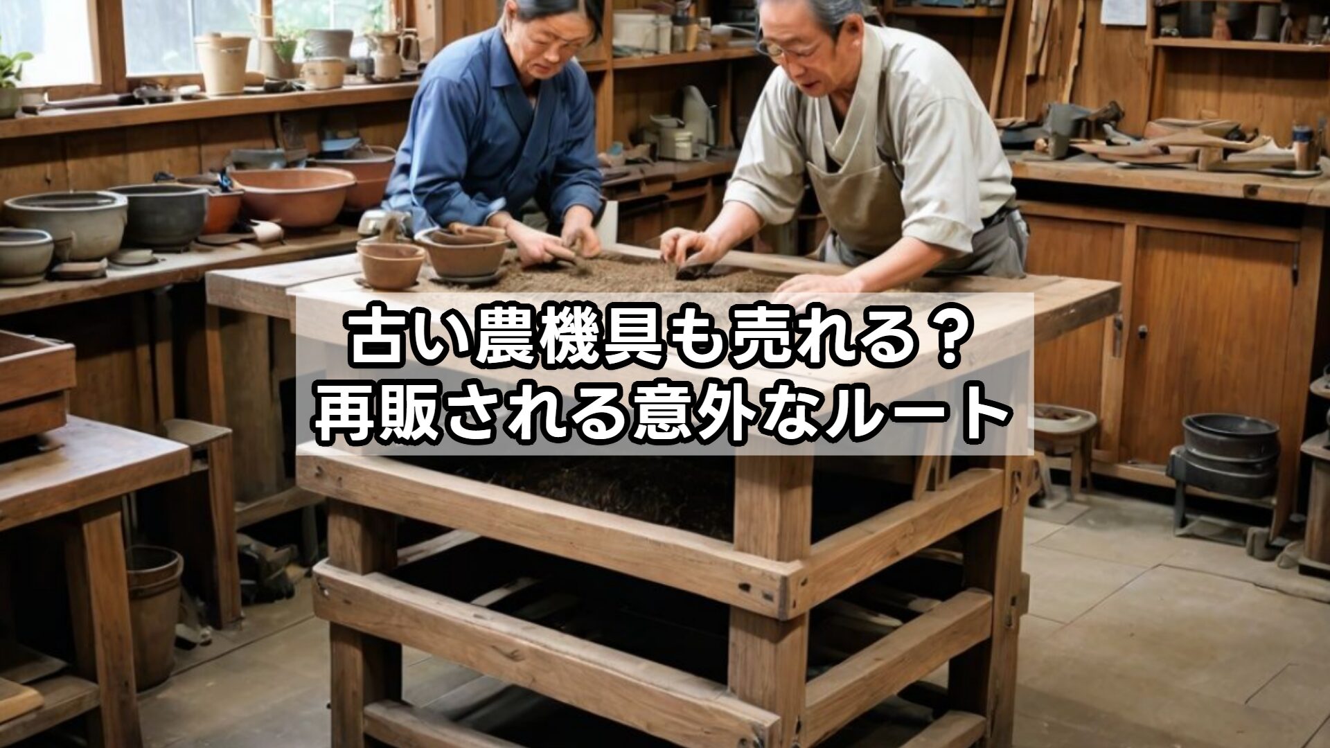 古い農機具も売れる？再販される意外なルート