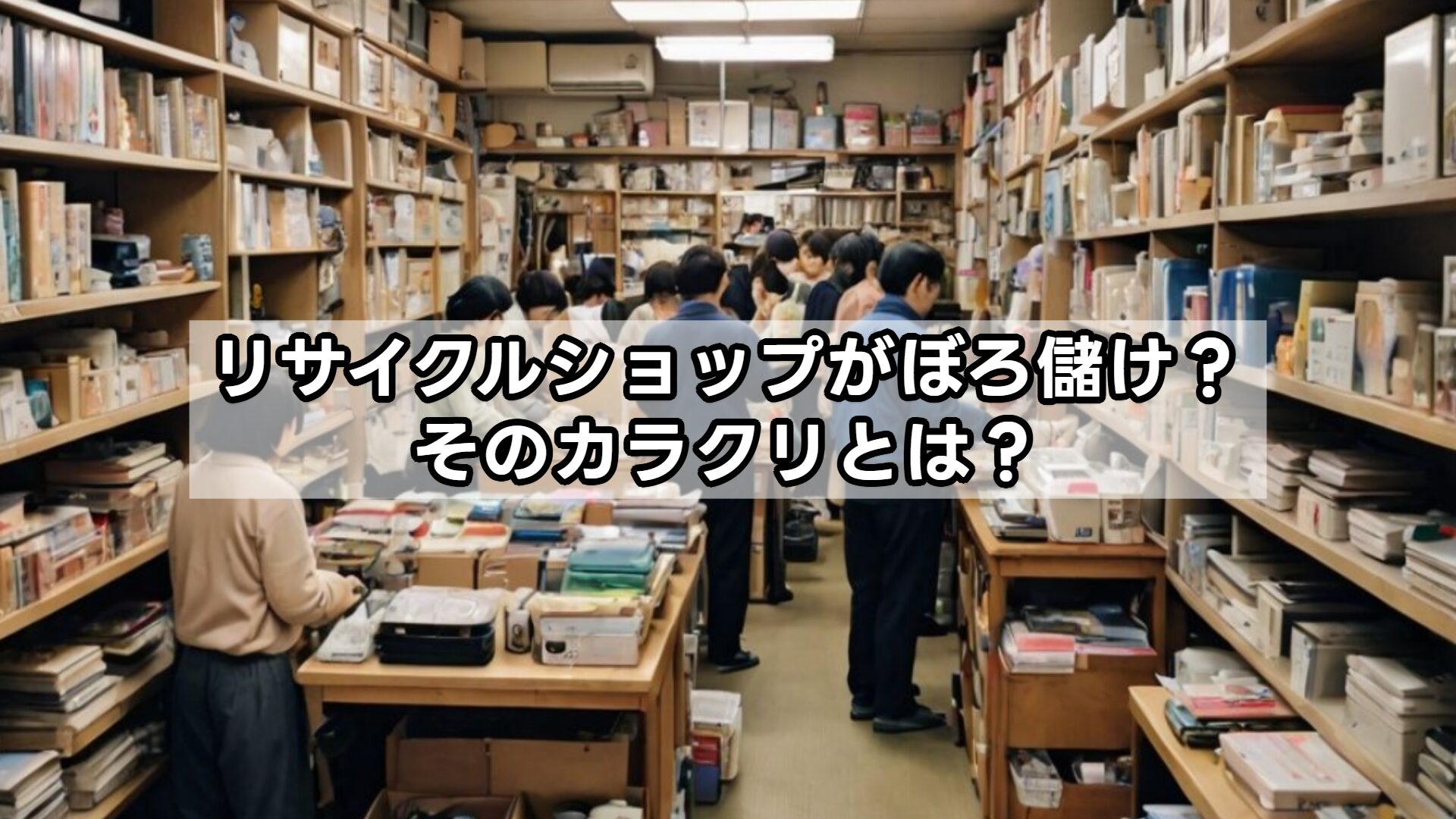 リサイクルショップがぼろ儲け？そのカラクリとは？