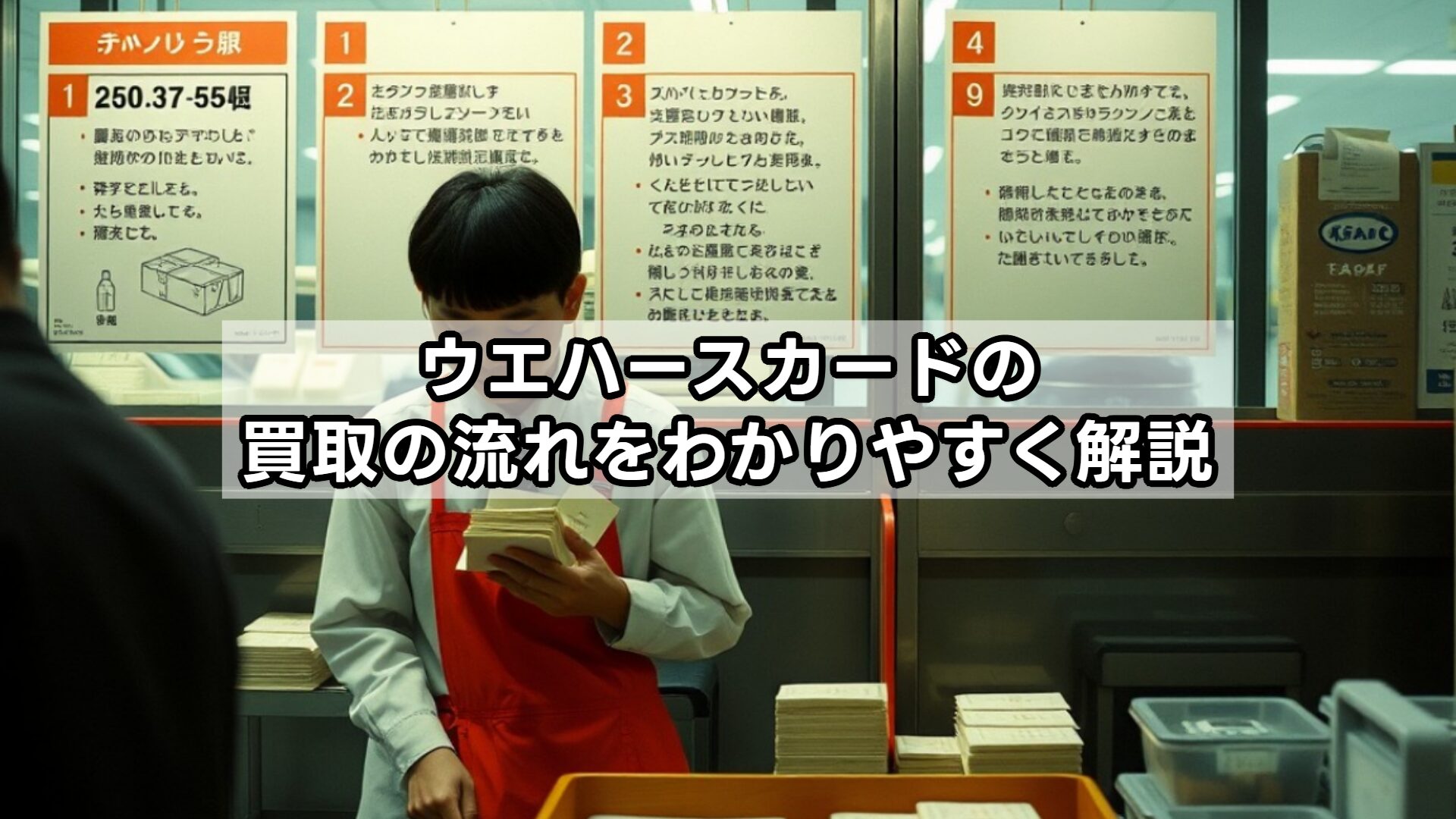 ウエハースカードの買取の流れをわかりやすく解説