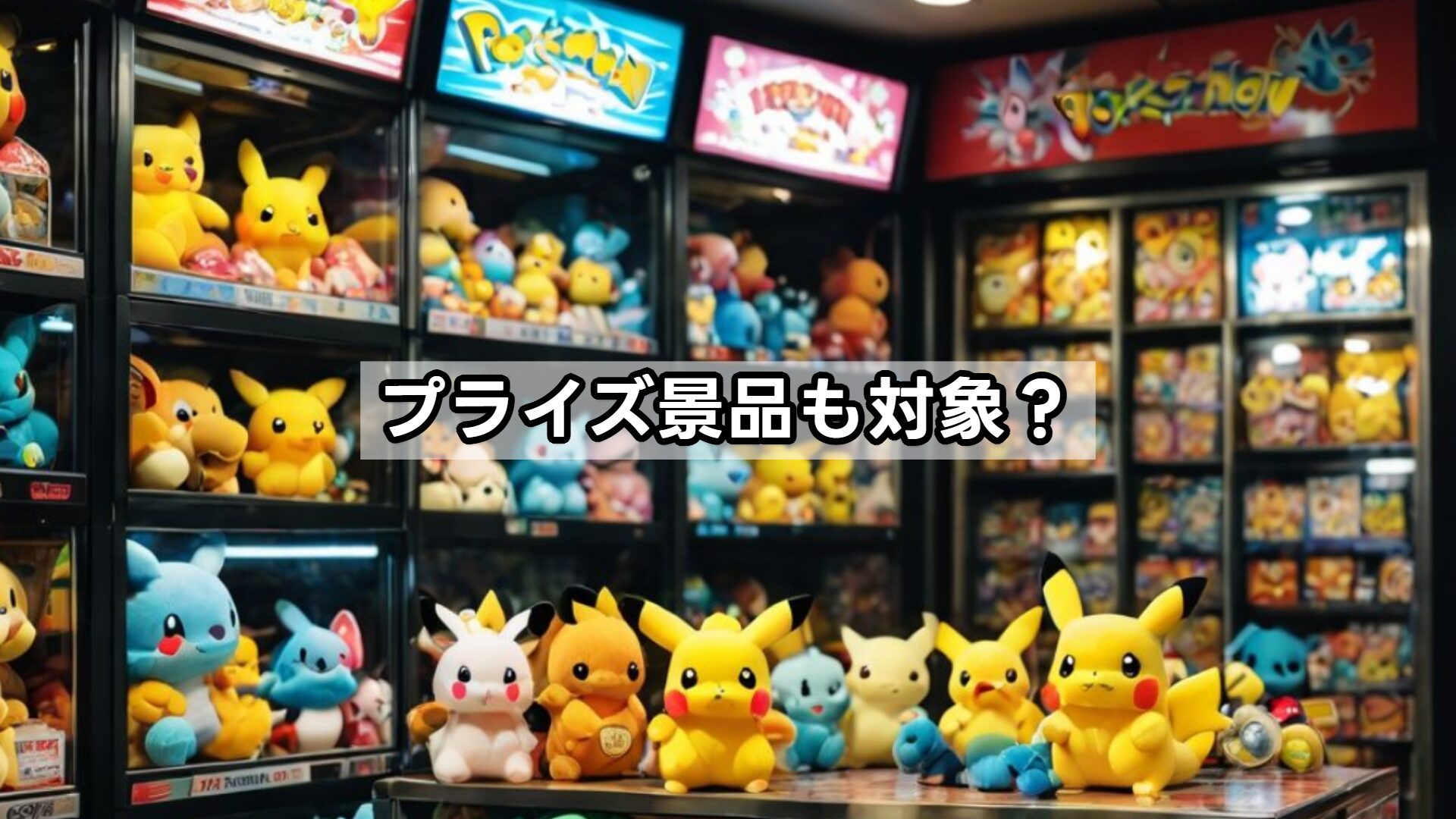 プライズ景品も対象？