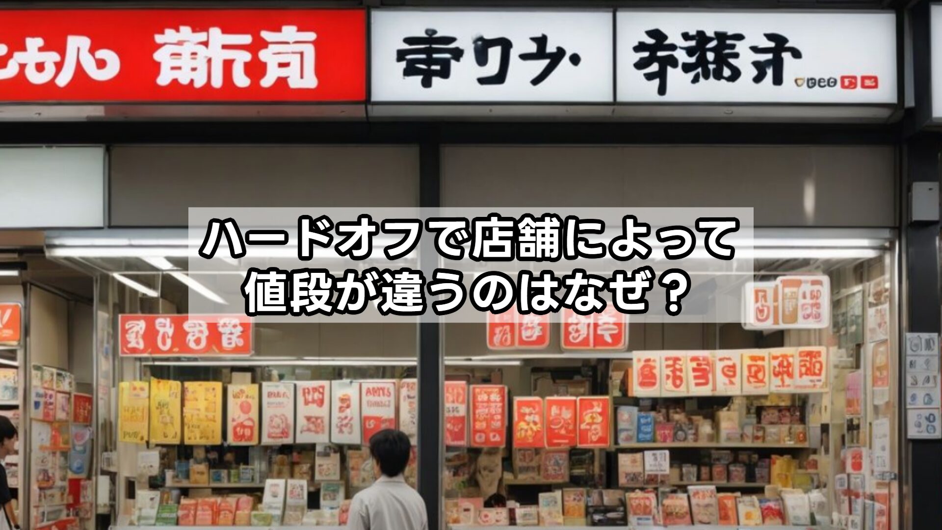 ハードオフで店舗によって値段が違うのはなぜ？