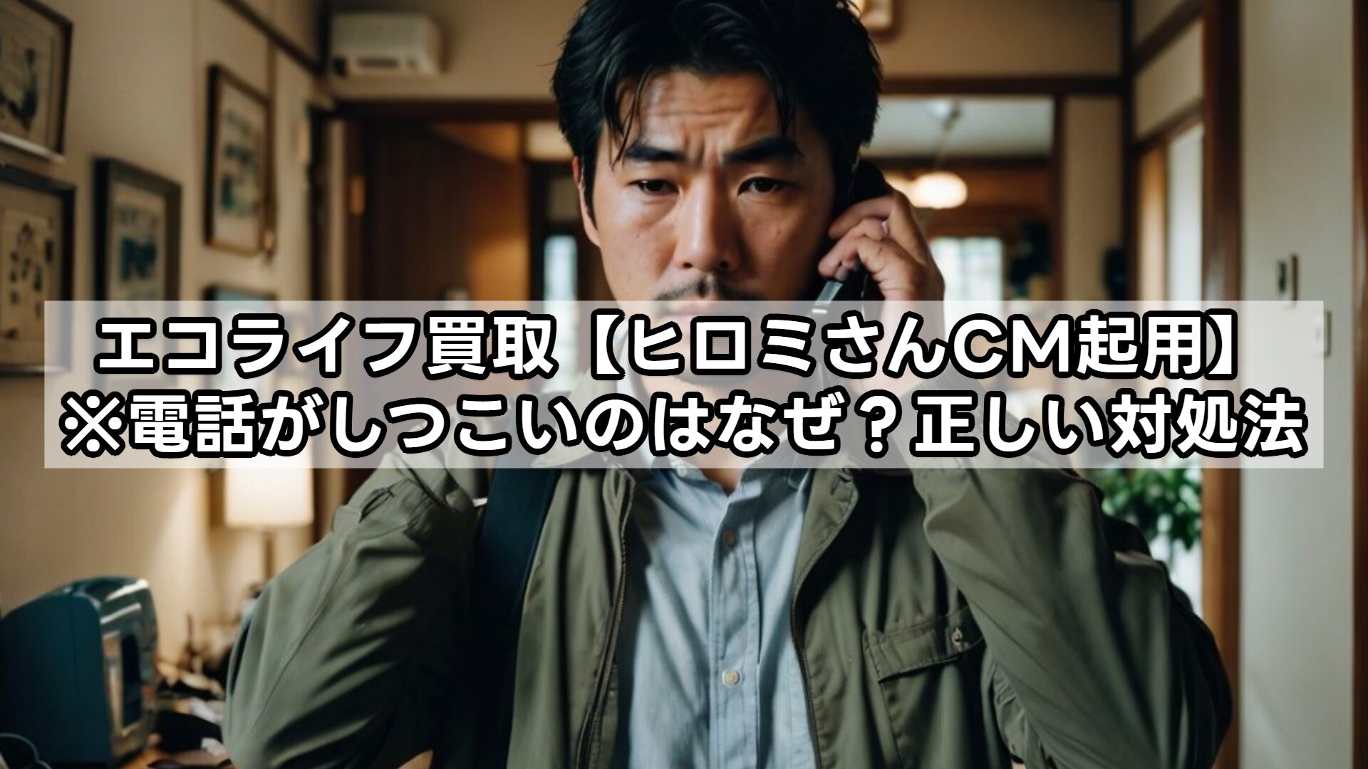 エコライフ買取【ヒロミさんCM起用】※電話がしつこいのはなぜ？正しい対処法