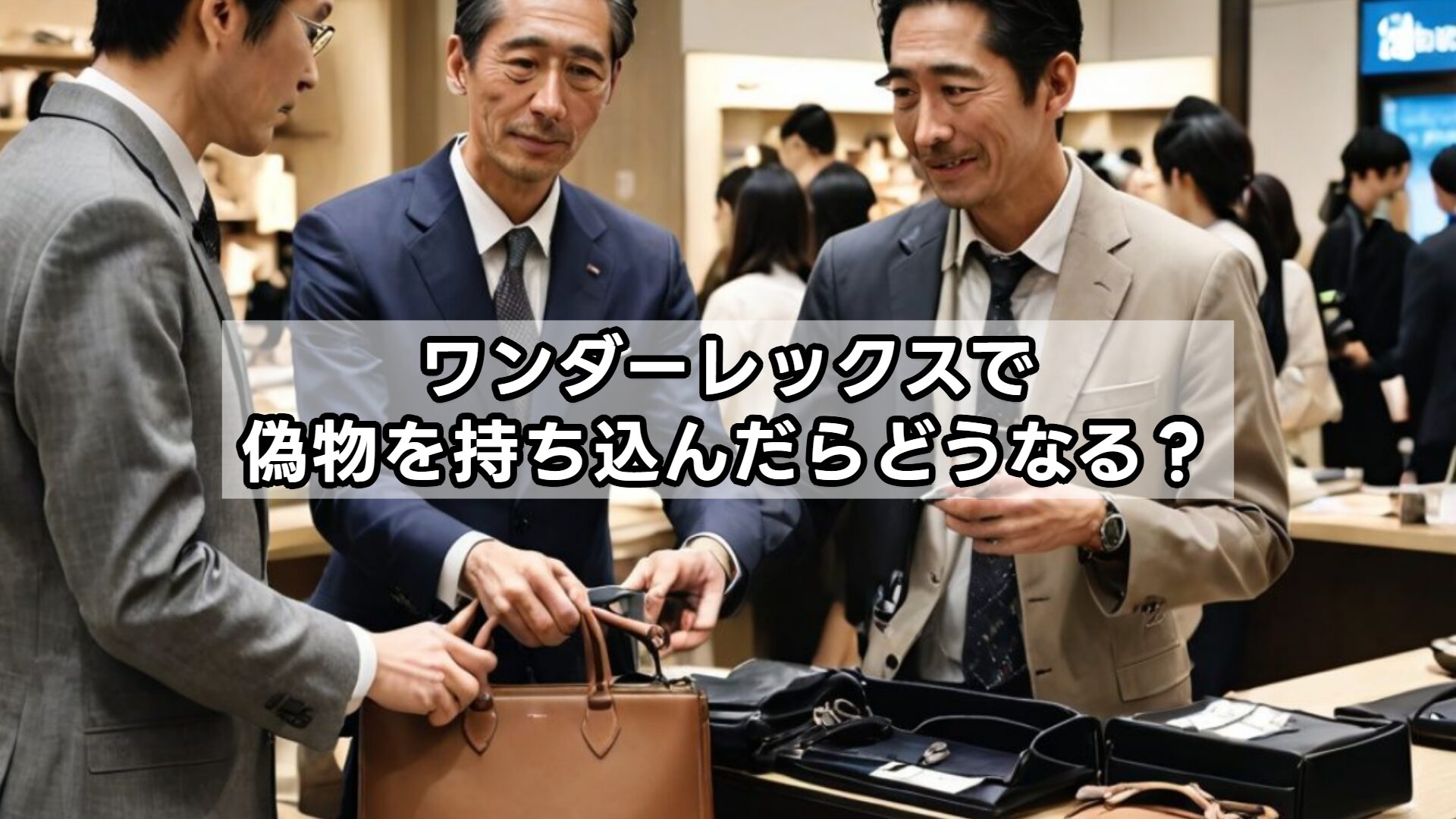 ワンダーレックスで偽物を持ち込んだらどうなる？