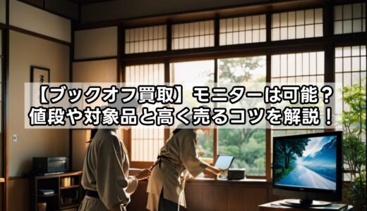 【ブックオフ買取】モニターは可能？値段や対象品と高く売るコツを解説！