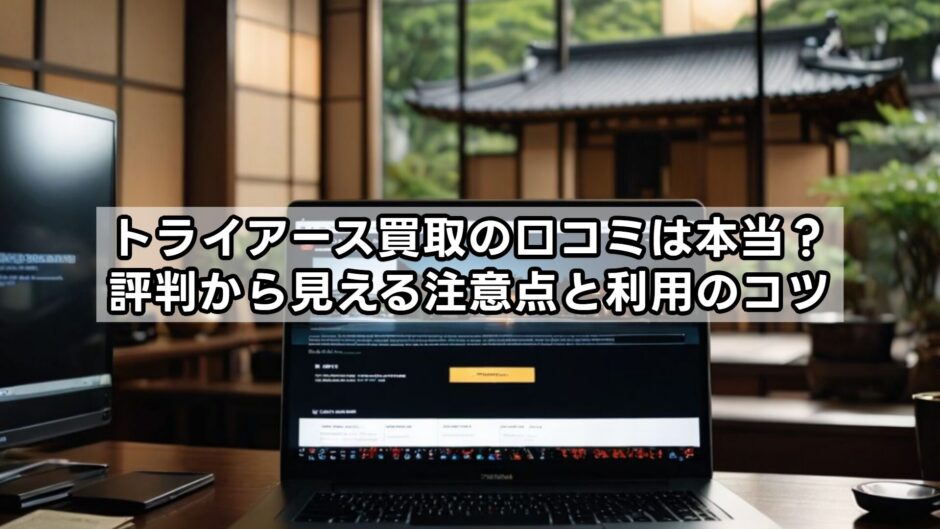 トライアース買取の口コミは本当？評判から見える注意点と利用のコツ
