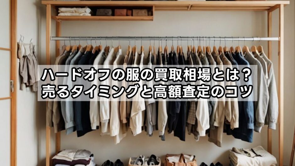 ハードオフの服の買取相場とは？売るタイミングと高額査定のコツ