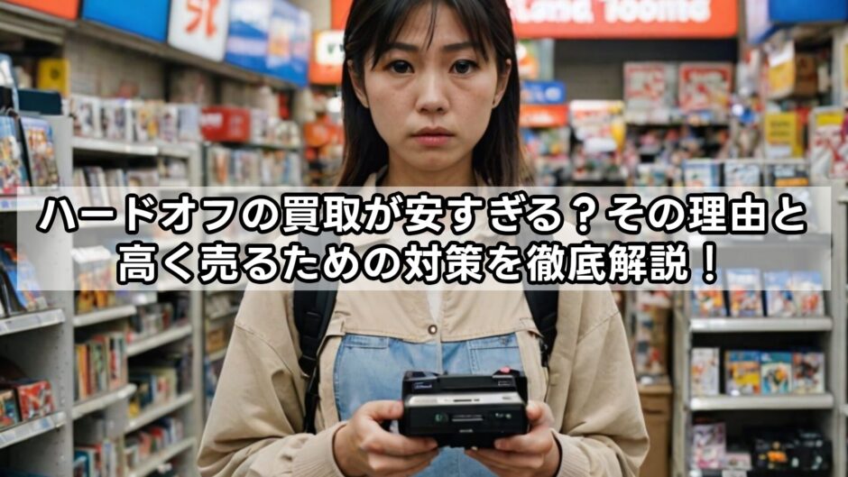 ハードオフの買取が安すぎる？その理由と高く売るための対策を徹底解説！