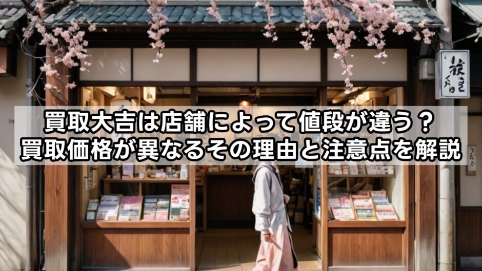 買取大吉は店舗によって値段が違う？買取価格が異なるその理由と注意点を解説