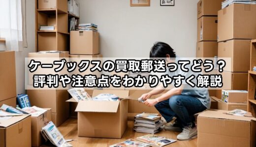 ケーブックスの買取郵送ってどう？評判や注意点をわかりやすく解説