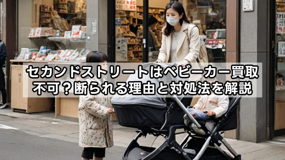 セカンドストリートはベビーカー買取不可？断られる理由と対処法を解説