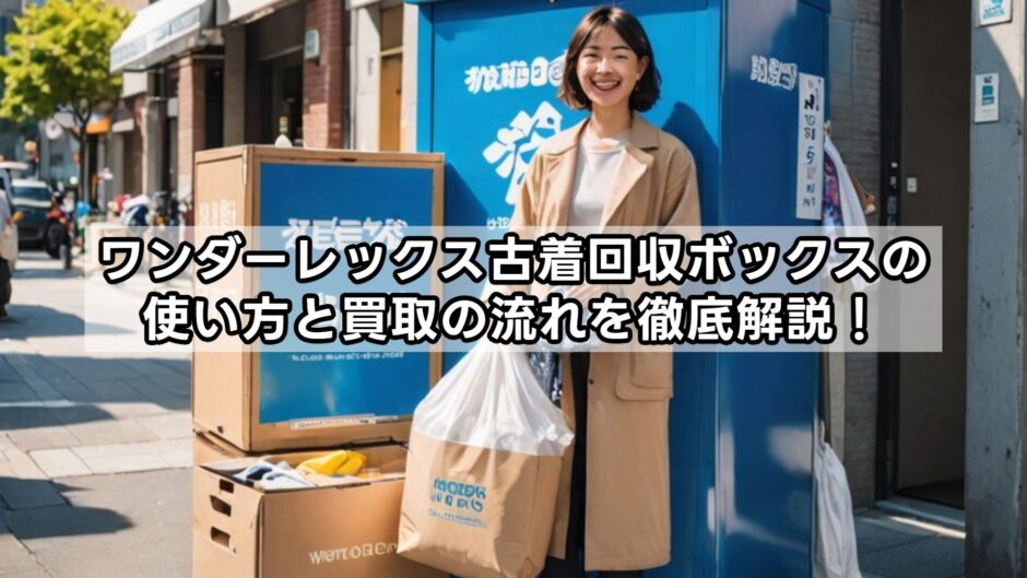 ワンダーレックス古着回収ボックスの使い方と買取の流れを徹底解説！