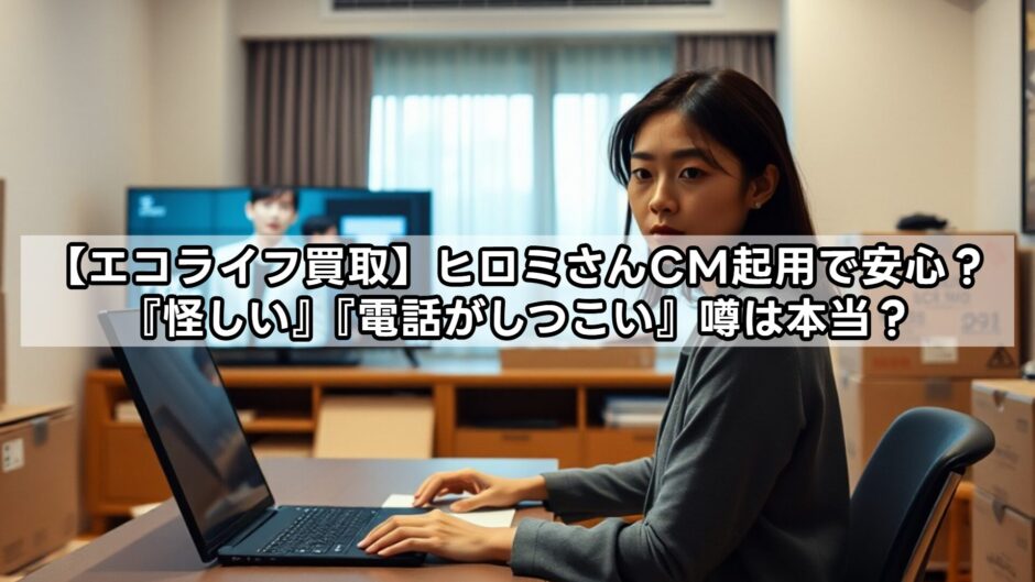 【エコライフ買取】ヒロミさんCM起用で安心？『怪しい』『電話がしつこい』噂は本当？