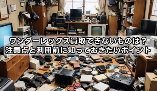 ワンダーレックス買取できないものは？注意点と利用前に知っておきたいポイント