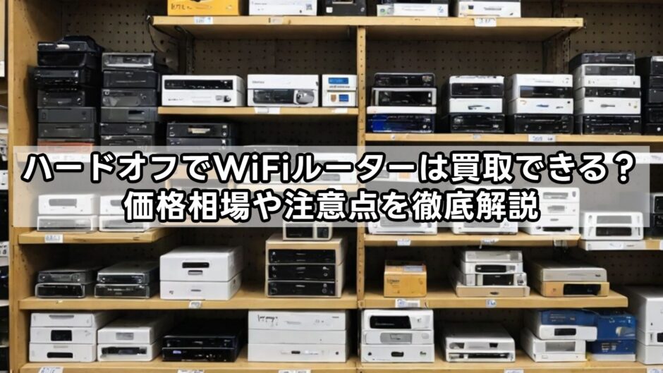 ハードオフでWiFiルーターは買取できる？価格相場や注意点を徹底解説