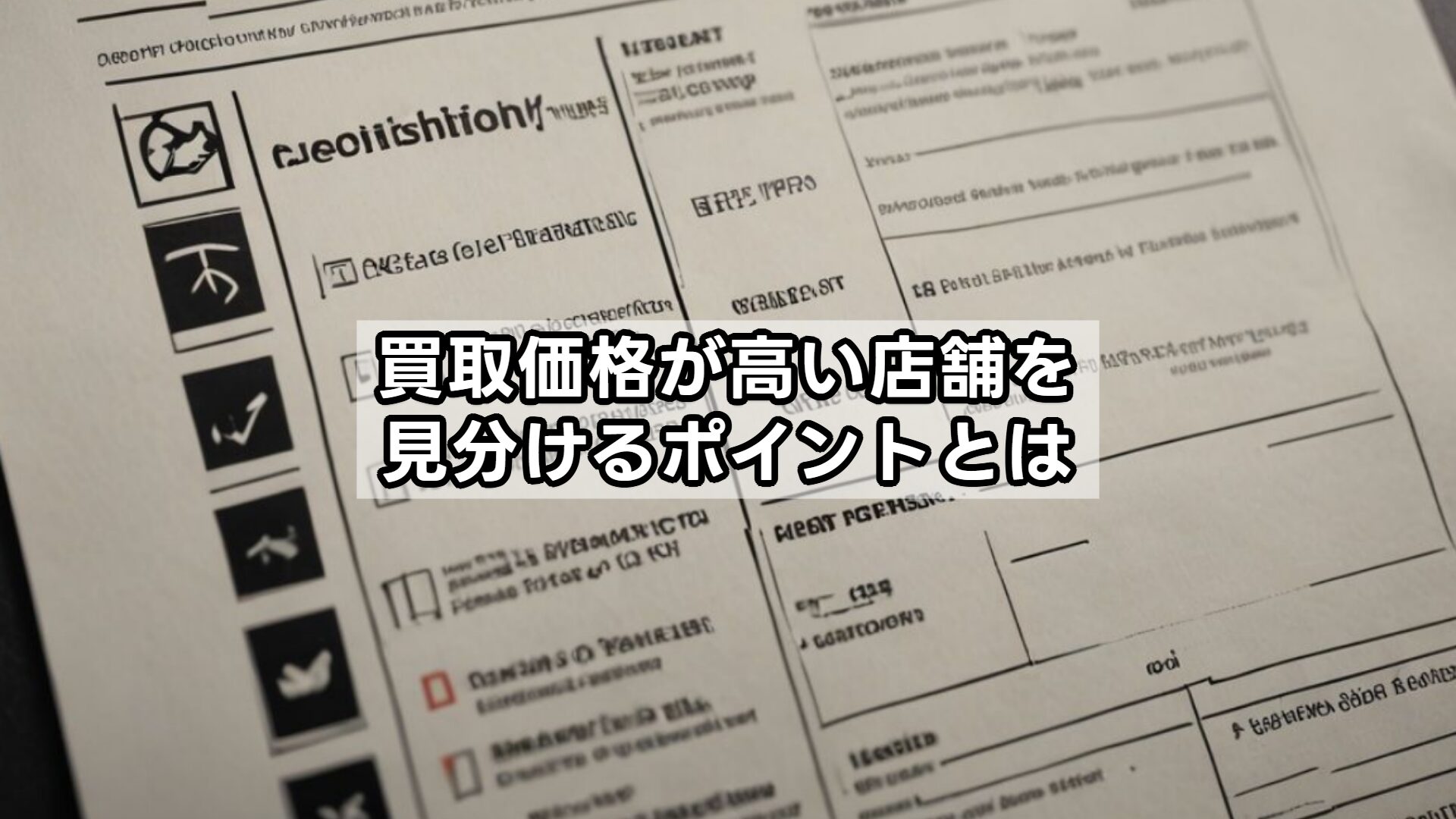 買取価格が高い店舗を見分けるポイントとは