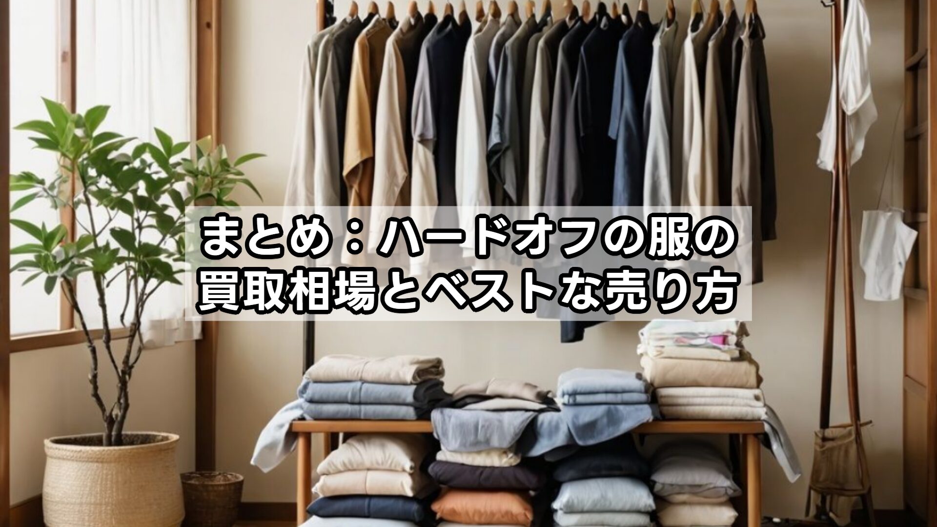 まとめ：ハードオフの服の買取相場とベストな売り方