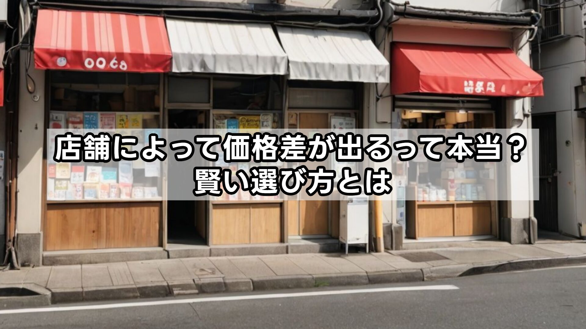 店舗によって価格差が出るって本当？賢い選び方とは