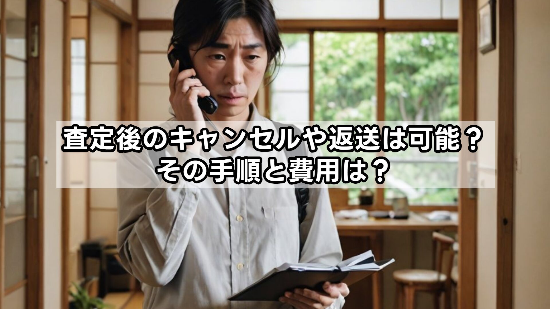 査定後のキャンセルや返送は可能？その手順と費用は？